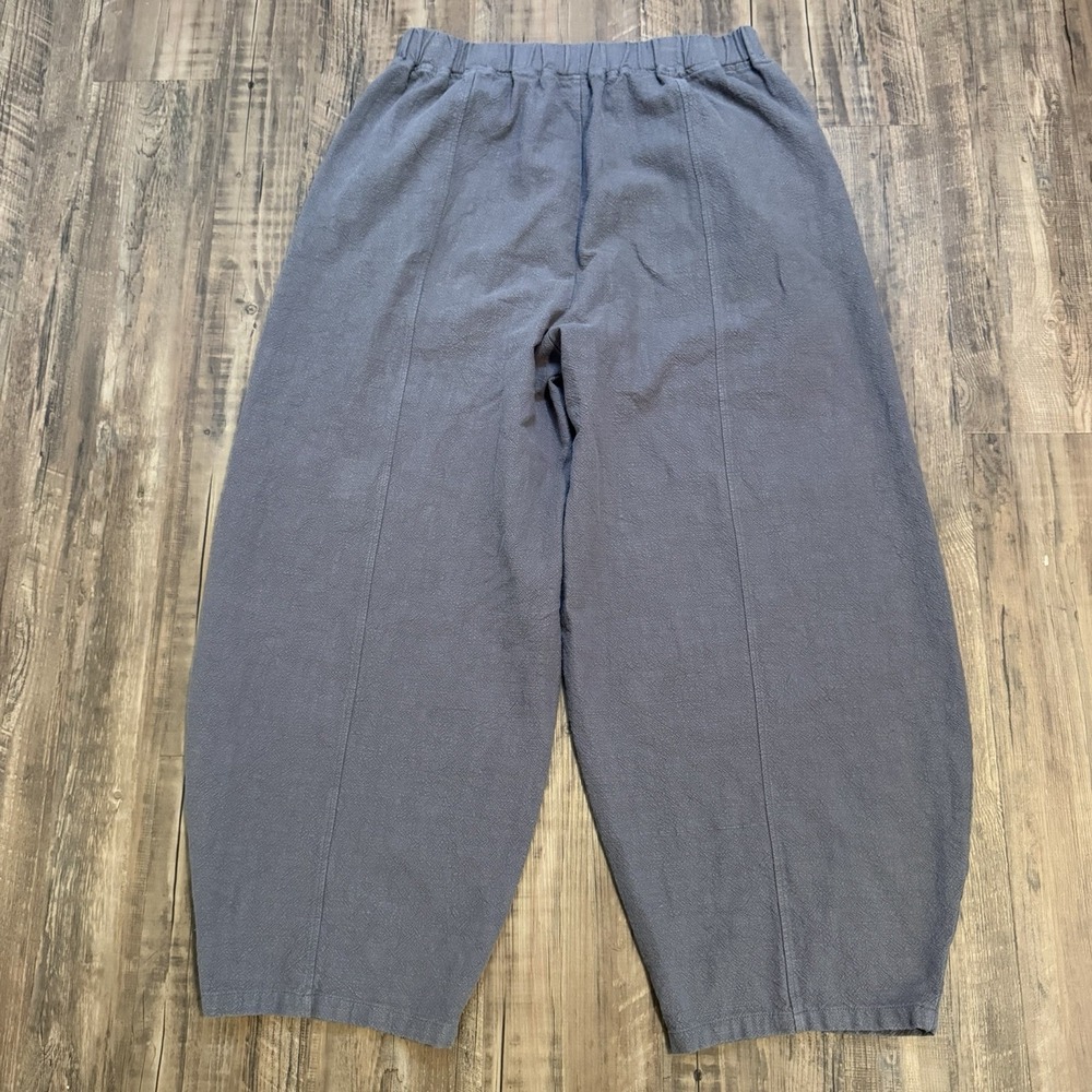 IXIMO Women's Barrel Linen Cotton Pants Size XL Lantern Lagenlook Minimalist